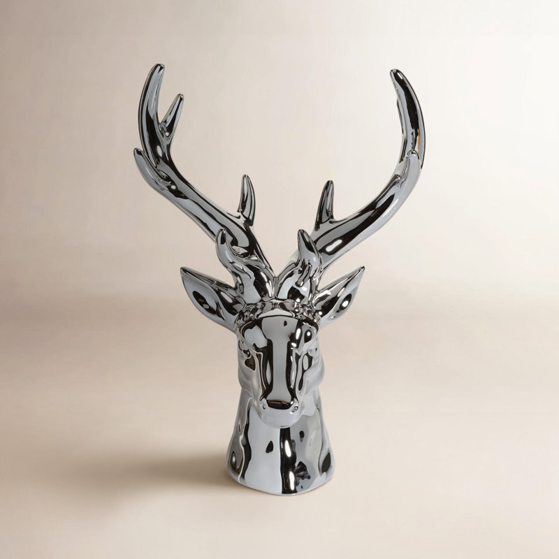 Haldane Christmas Deer Figurines & Collectibles, Silver