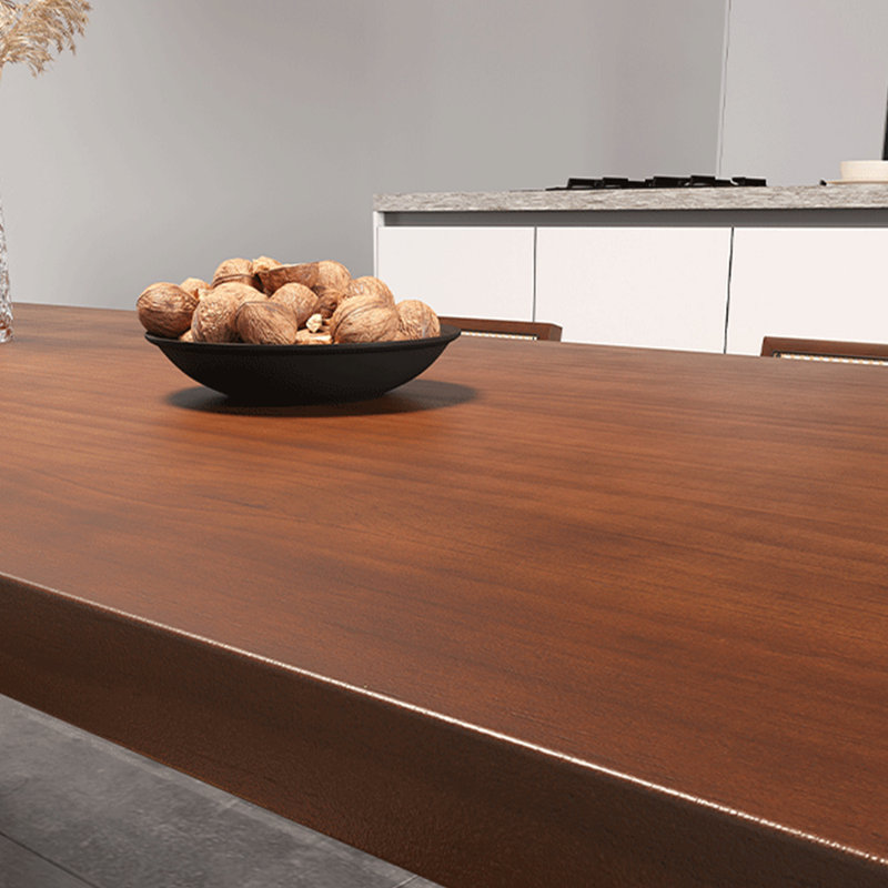 Elionna American style solid wood dining table, 29.5"H x 86.6"L x 35.4"W