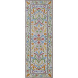 Artemesia Hand-Tufted Wool Loop Pile Indoor Rug Traditional Bordered Multicolor