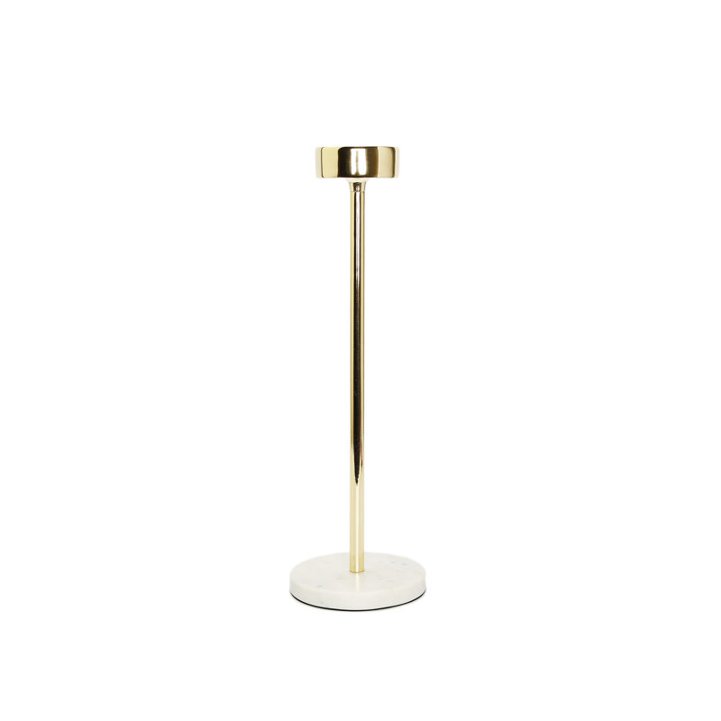 14'' H Glass Tabletop Candlestick