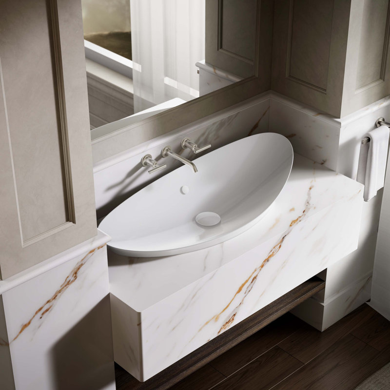 Veil® Trough Vessel, White