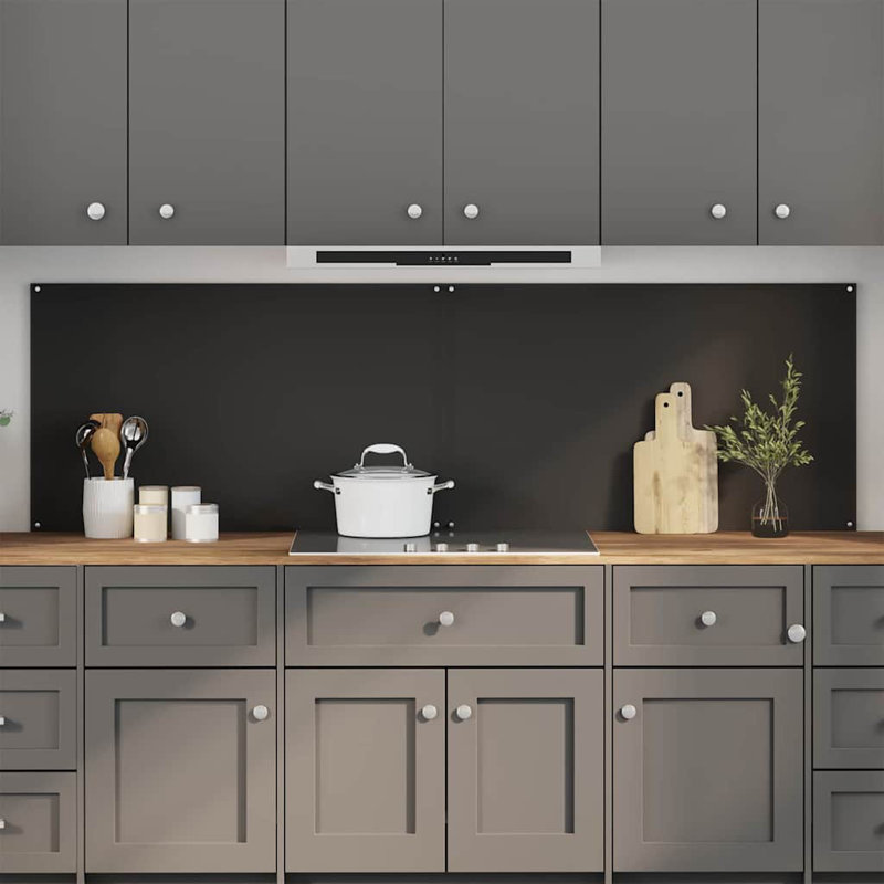 Dosseret de cuisine noir 2 pièces 39,37 x 23,62 po Vidaxl