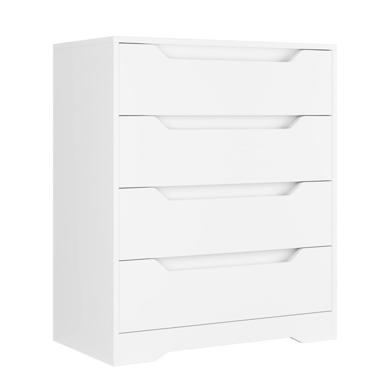 Alisma 69cm W 4 - Drawer Chest of Drawers, White