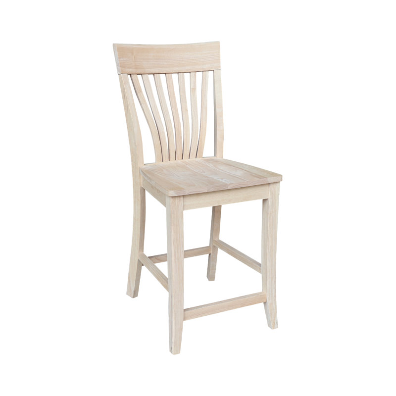 Taksh Solid Wood Counter Stool
