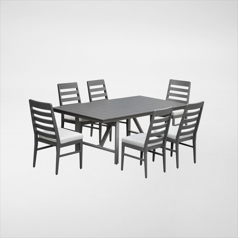 Ensemble de salle à manger Winnefred, moka, 7 pièces, 6