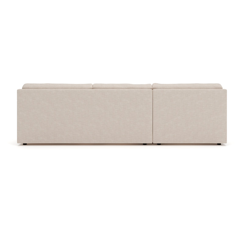 Cleo 2-Piece Upholstered Sectional, Left Hand Facing, Nomad Eggshell Crypton® Chenille