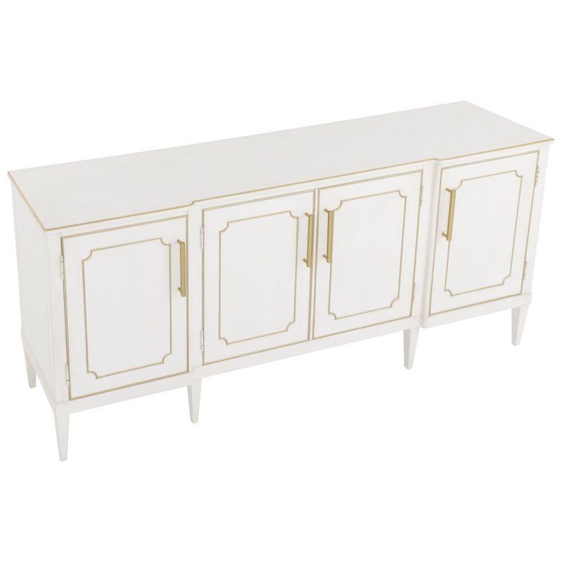 Camille Credenza, Linen/Antique Gold
