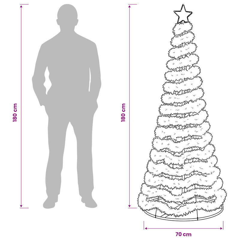 Christmas Tree, 180 cm, Cold White