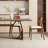 Rock board modern simple dining table-1486796484