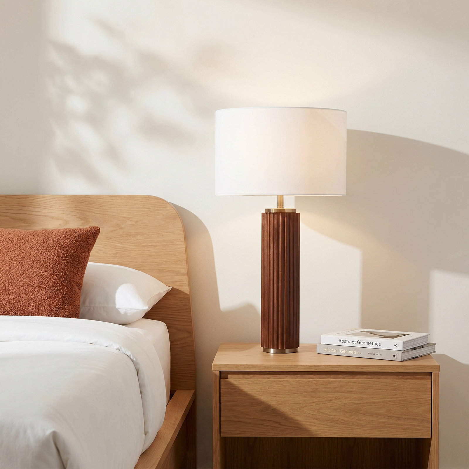 Tambo Dimmable Table Lamp, Dark Walnut