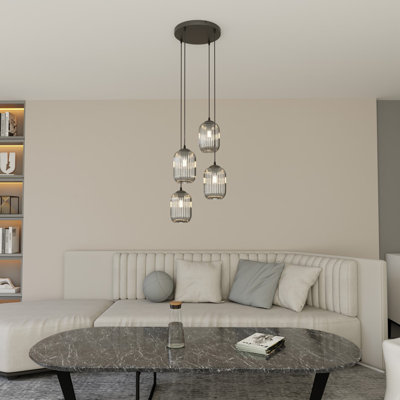 Atmanand 4 - Light Matte Black Pendant
