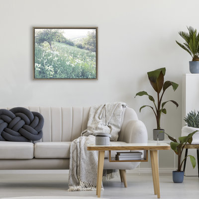 Sunny Daisies in Meadow Floating Frame, design by Leah Straatsma