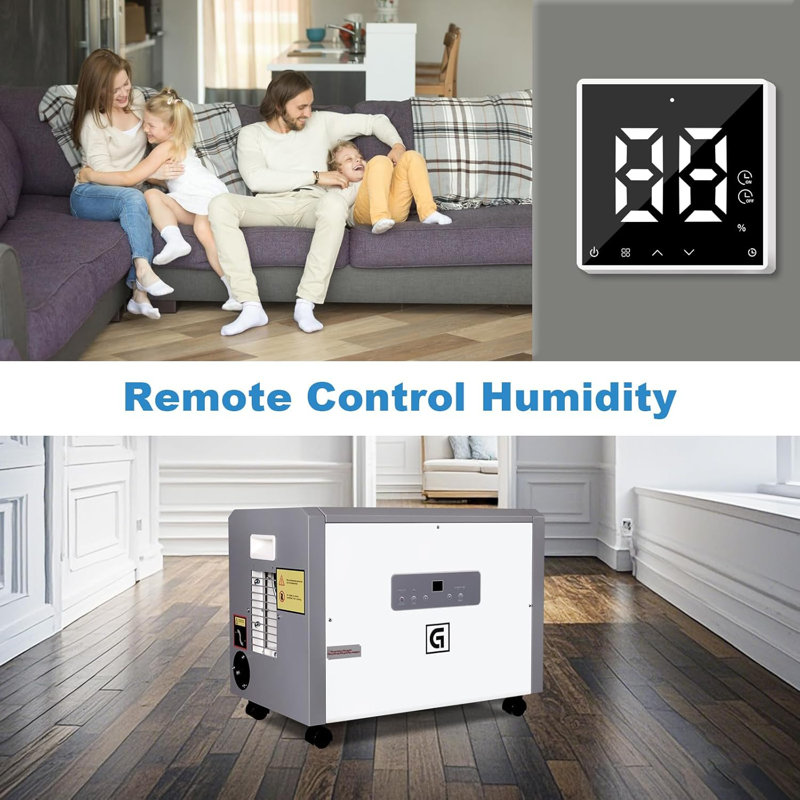 180 Pints Commercial Dehumidifier For Crawl Spaces With Drain Hose,Certified Dehumidifiers Commercial Dehumidifier For Basement, Auto Defrost Memory Starting, Cetl Listed