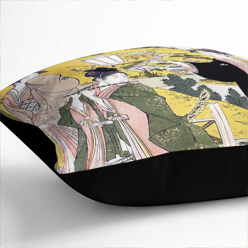 Square Throw Cushion, 55 x 55 cm, Black