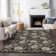 Premium Machine Washable Prisco Black Rug