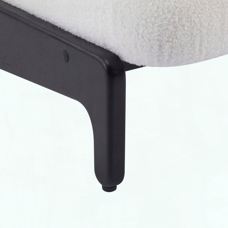 Ensemble de 2 chaises d'appoint Scott Living Moda - blanc - structure en bois massif noir, Blanc, Noir