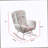 Cream White Teddy Rocking Armchair