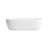 17.91 In. Vessel Rectangular Oval Ceramic Art Bathroom Sink In White