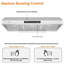 Awoco 36" Stainless Steel 900 CFM Ducted (Vented) Under Cabinet Range Hood with Baffle Filter