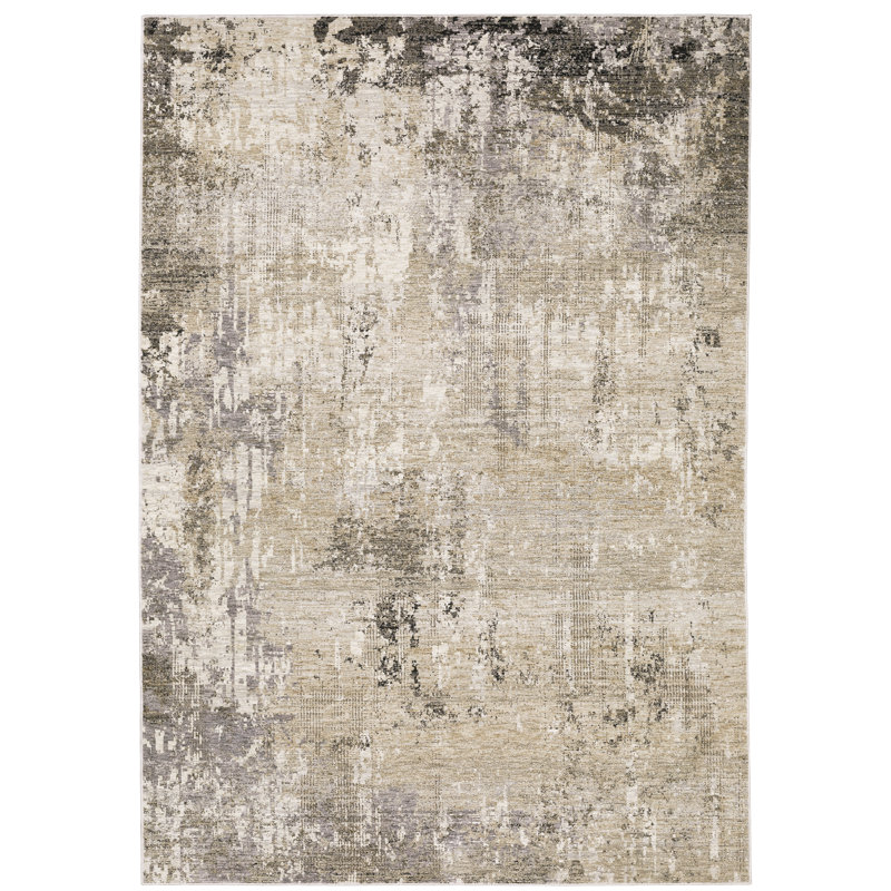 Gwern Abstract Indoor Rug, Rectangle 6'7" x 9'6"