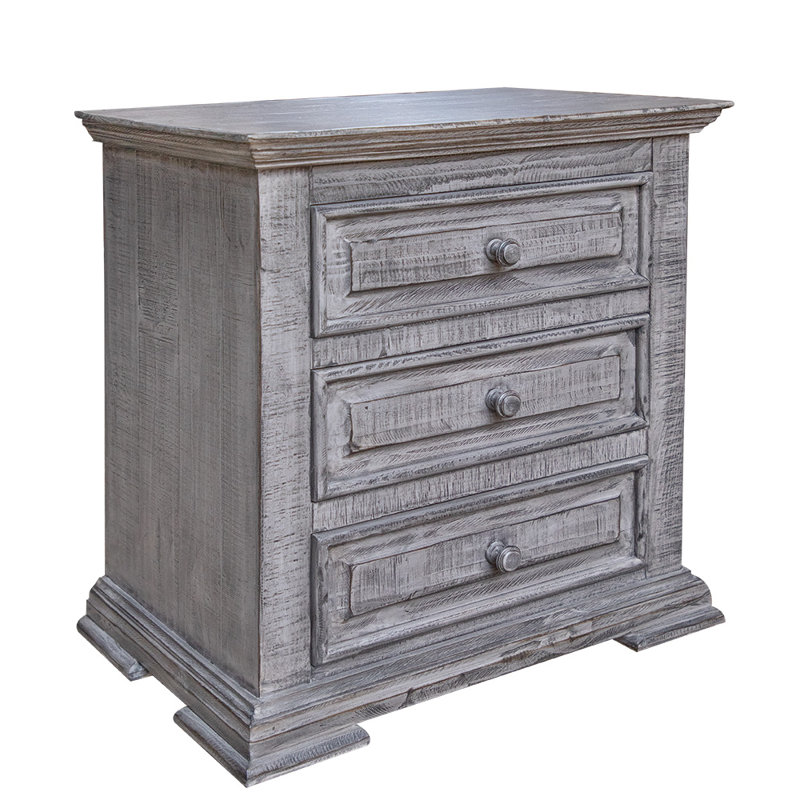 Table de chevet 3 tiroirs Irlinda Roseland