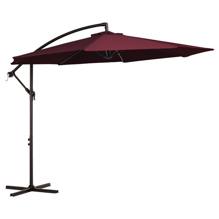 Arlmont & Co. Hawkinsville 120'' Cantilever Umbrella & Reviews | Wayfair