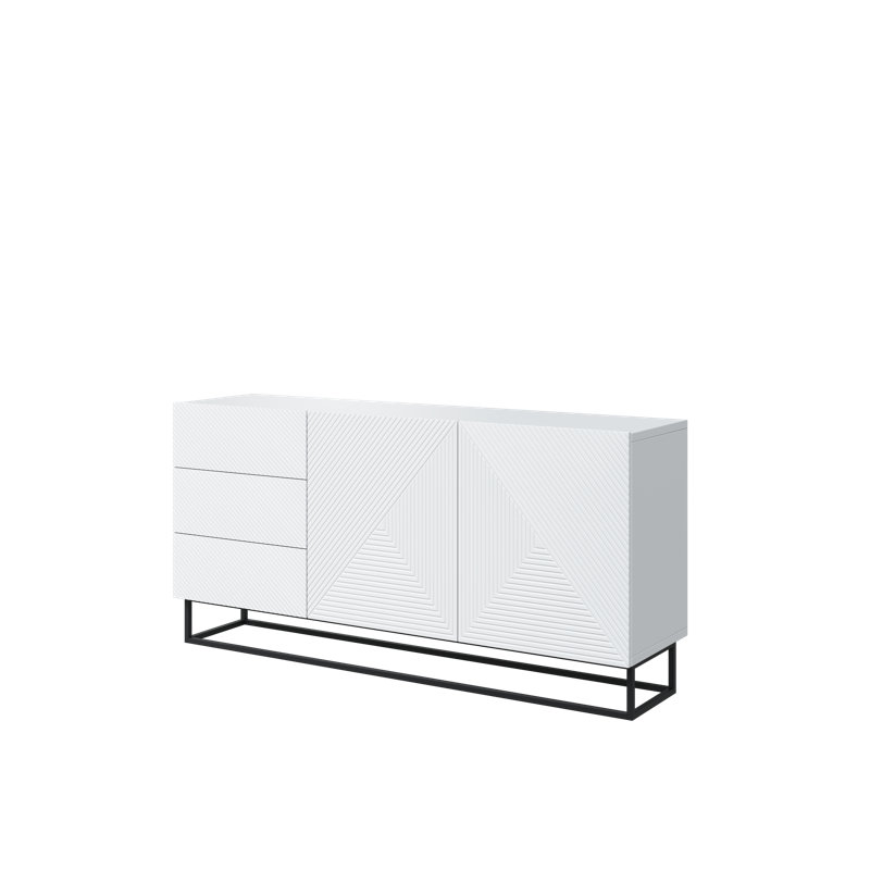 Melaher 167cm Sideboard, White Matte
