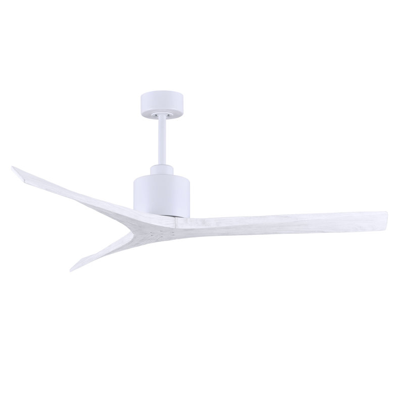 Mollywood - 42" Ceiling Fan - Textured Bronze Finish - Matte Black Blades, Matte White, 52", Matte White