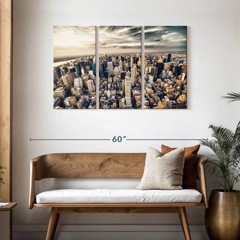 Skyline de Sirci, Manhattan, New York, H 28 po x l 45 po