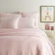 Washed Linen Reversible Farmhouse / Country 2 Piece Quilt Set