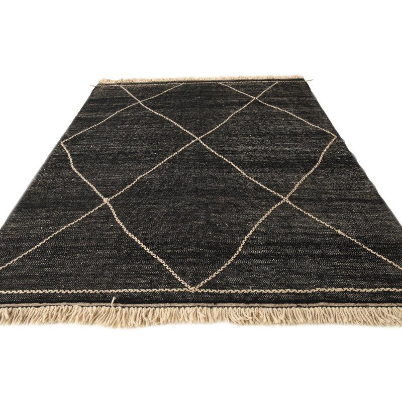 Tapis noir 8 x 10 Parra