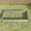 Lit de jardin surélevé en métal - pour légumes, herbes, fleurs 91,32 po Longue rouille aux herbes 7,6 po x 3,7 pi x 0,98 pi, spacieuse pour une croissance optimale des plantes-904666378-904666377