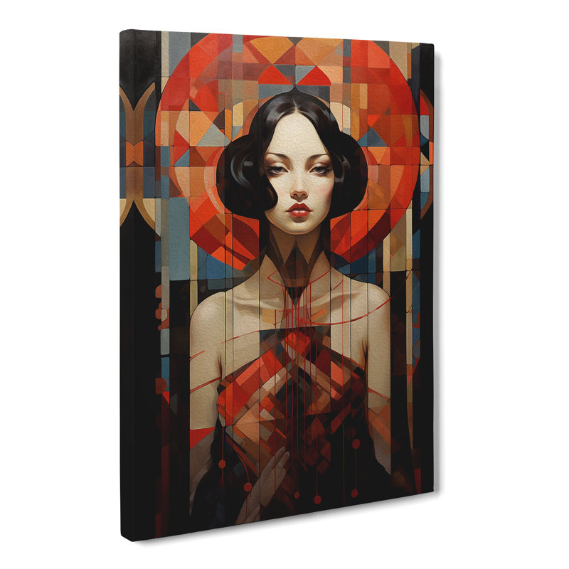 Courtesan Geometric - Print, 76cm H x 50cm W x 3cm D