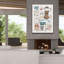 «Red Coffee Barrel I V2 Gingham» par Courtney Prahl, art mural sur toile-972044714