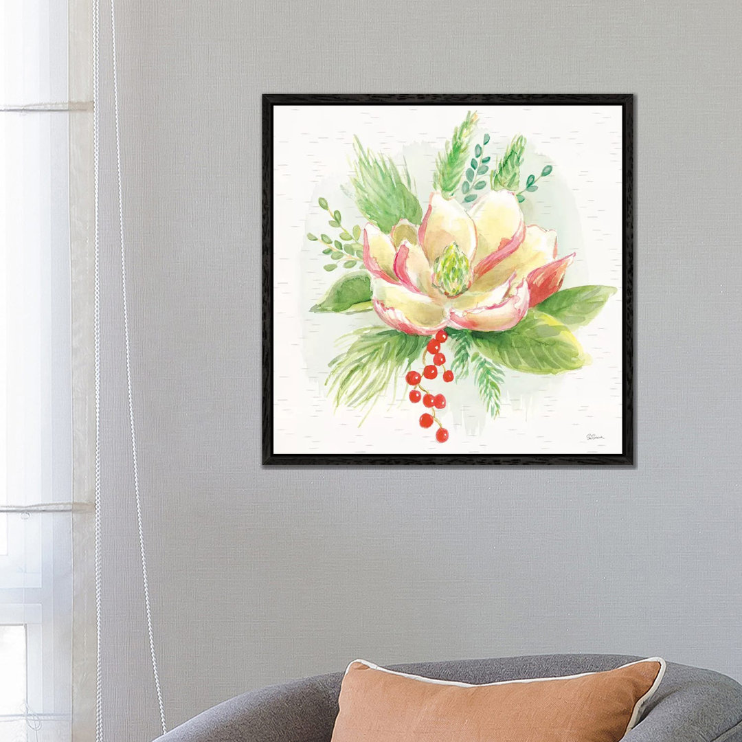 Winter Blooms V von Sue Schlabach - Galerie-verpackte Leinwand Giclée auf Leinwand