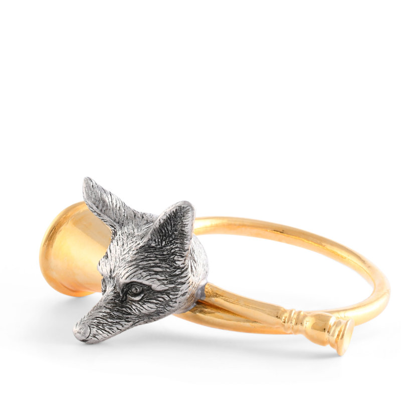 Fox Metal Napkin Ring