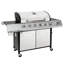 Charles Bentley 6 - Burner Countertop Liquid Propane Gas Grill with Side Burner and Cabinet