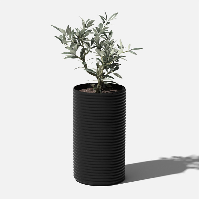 Veradek Mod Series Tall Planter, 24.75" H x 13.75" W x 13.75" D, 1, Black