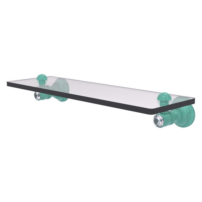 Tablette flottante Carolina, Vert écume de mer, H 2,4 po x l 16 po x P 5,54 po