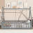 Tent-Shaped Floor Bed,Teepee Bed With Guardrails,Slats-854328845