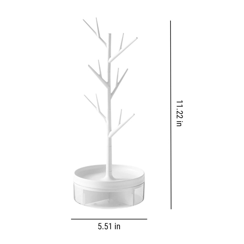 Support à bijoux, arbre de rangement pour collier, tours de présentation pour boucles d'oreilles pour bijoux, support pour bijoux à longs colliers et bracelets pour commode de salle de bain