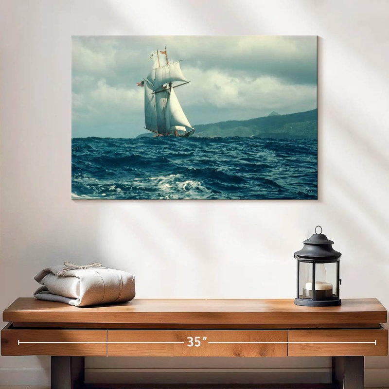 Mehar Sailboat Sea Storm