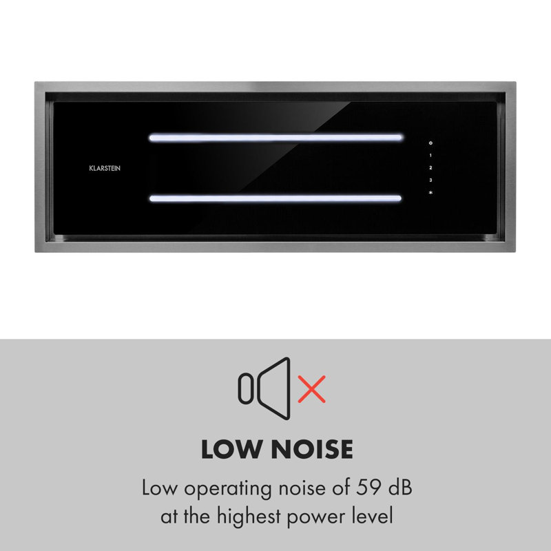 High Line Ductless Under Cabinet Cooker Hood, H40.5 x W97.5 x D38.5 cm