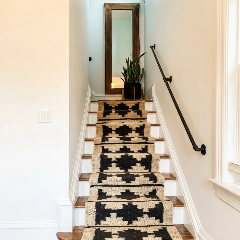 Rampe d'escalier industrielle 8 pi Loft, 96" H x 3.3" W x 3/4" D