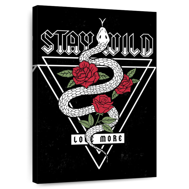 Tergel Stay Wild Poster Quote, 48" H x 32" W