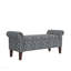 Banc de rangement à accoudoirs roulés Traditional