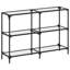 Console Table With Glass Top Steel-588766931-588766930