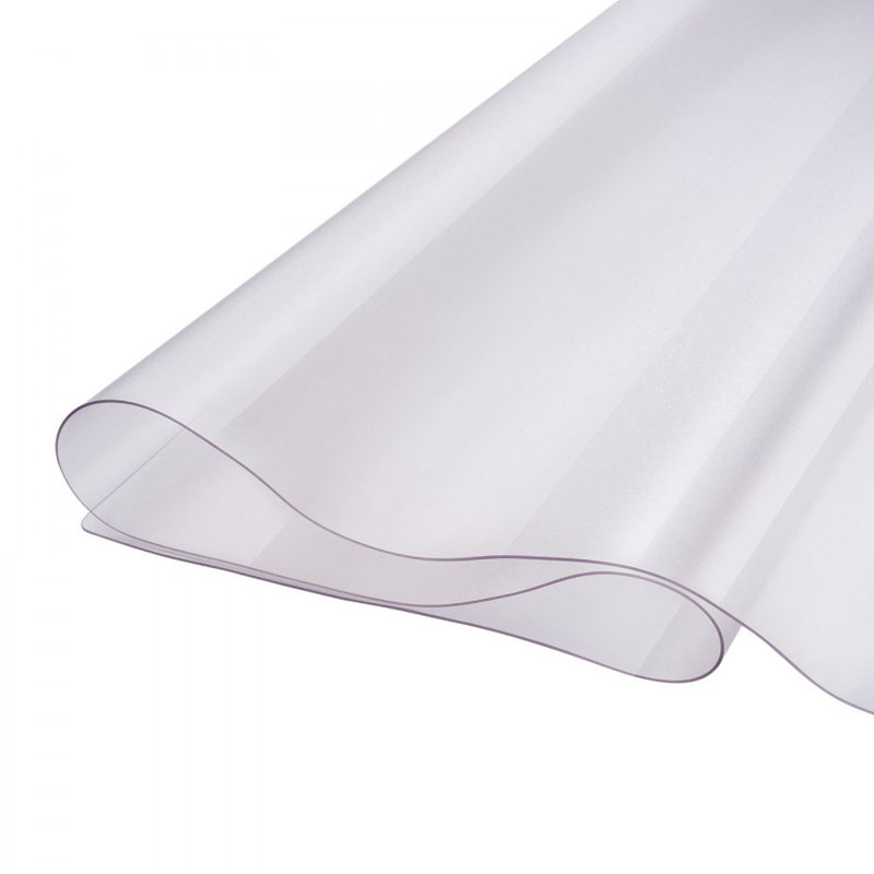 Protecteur de table en PVC givré protecteur de bureau en plastique 1,5 mm d'épaisseur, L 48 po x l 24 po