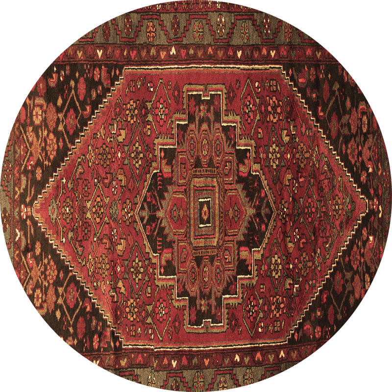Kaitlin-Rose Oriental Indoor Rug, Round 5'
