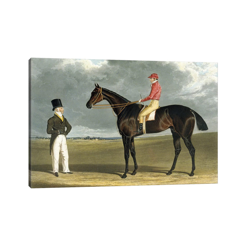 Birmingham', Winner Of The St Leger, 1830 by John Frederick Herring Sr - Wrapped Canvas Painting, 20.32 cm H x 30.48 cm W